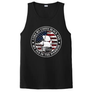 I Like My Coffee Black And My Tea In The Harbor Us History PosiCharge Competitor Tank