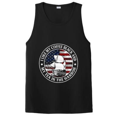 I Like My Coffee Black And My Tea In The Harbor Us History PosiCharge Competitor Tank