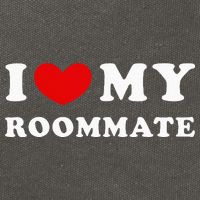 I Love My Roommate I Heart My Roommate Cotton Canvas Backpack