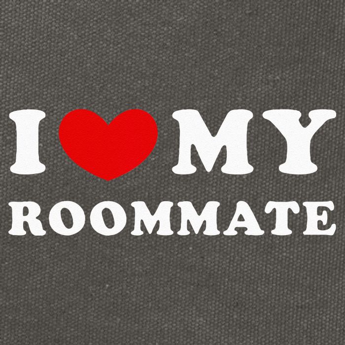 I Love My Roommate I Heart My Roommate Cotton Canvas Backpack