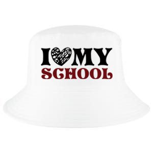 I Love My School Funny Valentine's Day Cool Comfort Performance Bucket Hat