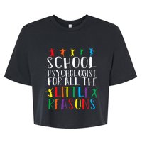 I Love My Job For All The Little Reasons School Bella+Canvas Jersey Crop Tee