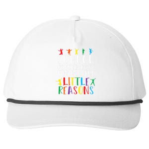 I Love My Job For All The Little Reasons School Snapback Five-Panel Rope Hat