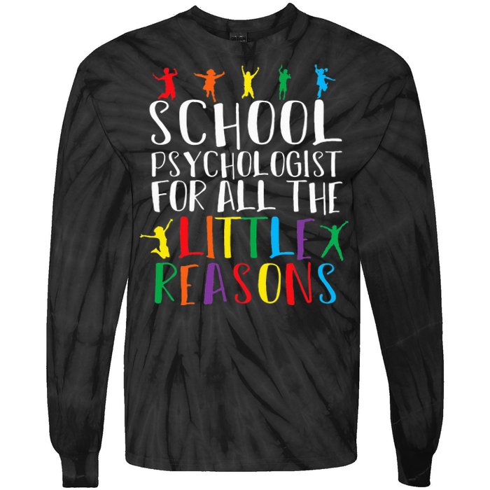 I Love My Job For All The Little Reasons School Tie-Dye Long Sleeve Shirt