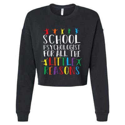 I Love My Job For All The Little Reasons School Cropped Pullover Crew