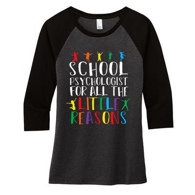 I Love My Job For All The Little Reasons School Women's Tri-Blend 3/4-Sleeve Raglan Shirt