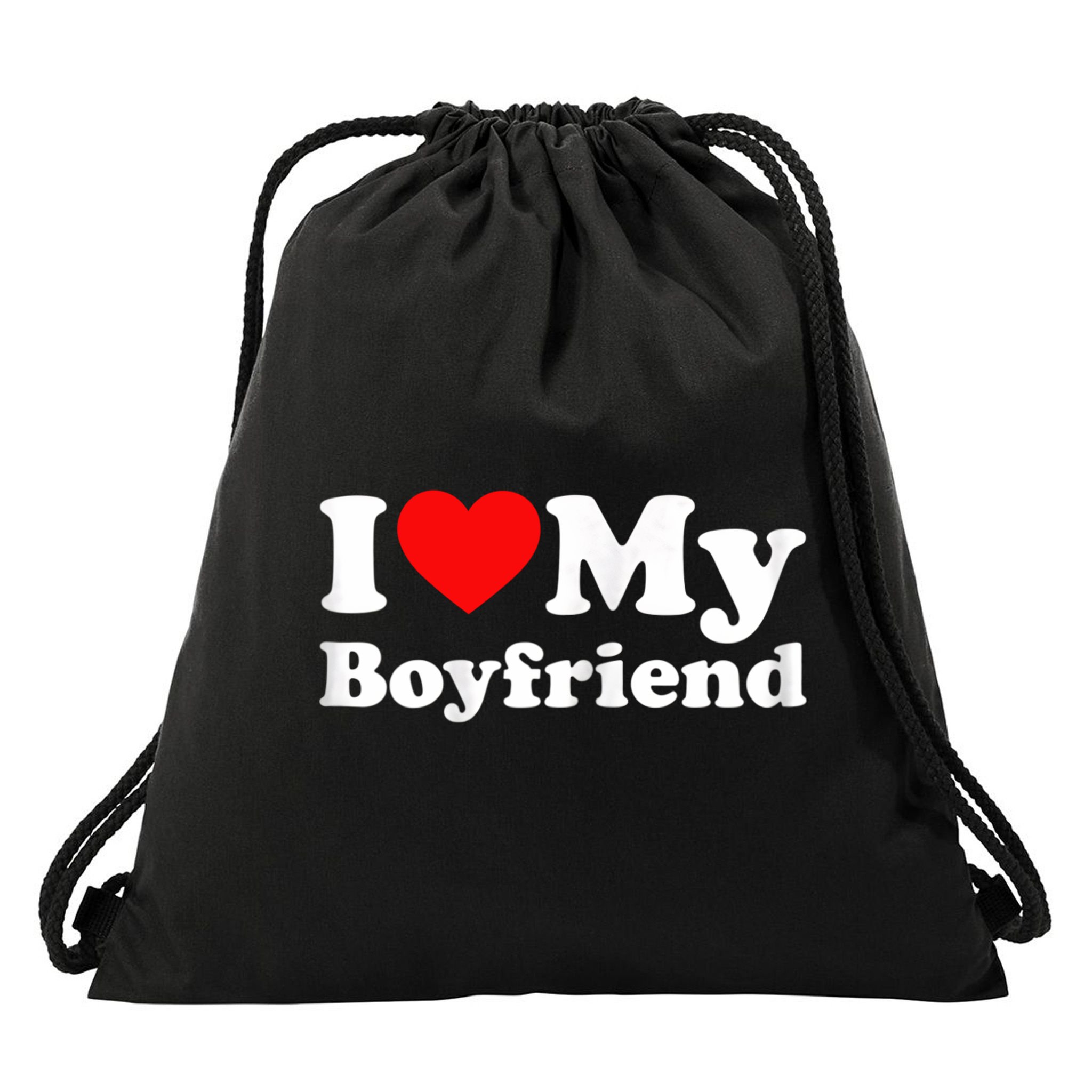 I Love My Boyfriend, Love Boyfriend Drawstring Bag