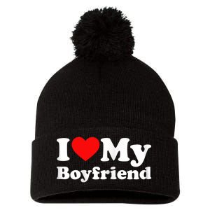 I Love My Boyfriend, Love Boyfriend Pom Pom 12in Knit Beanie