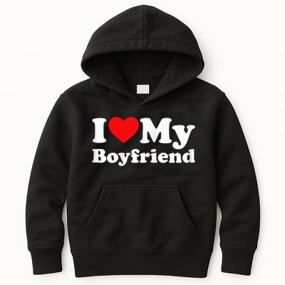 I Love My Boyfriend, Love Boyfriend Kids Hoodie