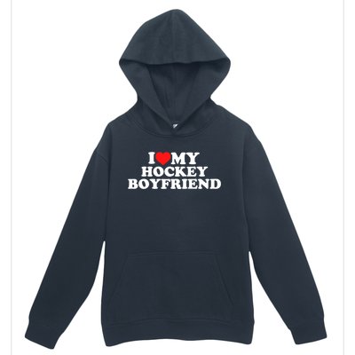 I Love My Hockey Friend Gift Urban Pullover Hoodie