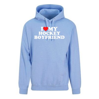 I Love My Hockey Friend Gift Unisex Surf Hoodie