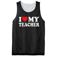 I Love My Teacher Mesh Reversible Basketball Jersey Tank