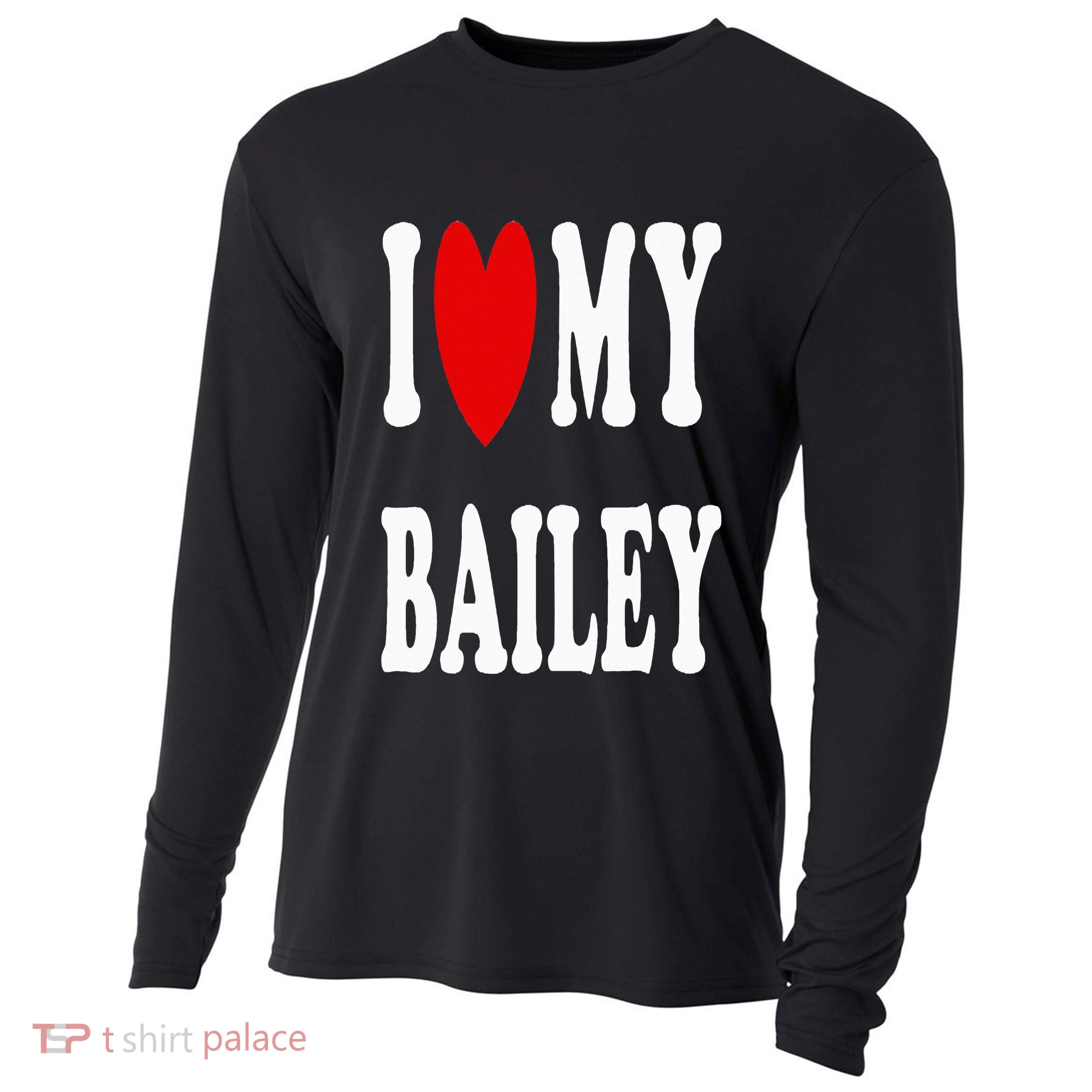 I Love My Bailey I Heart My Bailey Cooling Performance Long Sleeve Crew