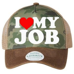 I Love My Job Funny Engineer Legacy Tie Dye Trucker Hat