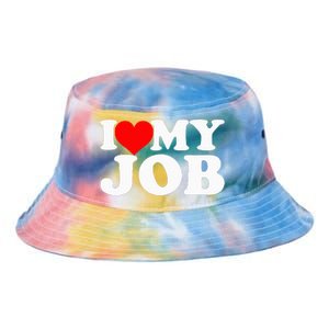 I Love My Job Funny Engineer Tie Dye Newport Bucket Hat