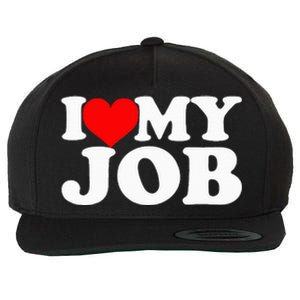 I Love My Job Funny Engineer Wool Snapback Cap