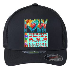 I Love My Enrich Antiracism Inclusion Dei Culture Gift Flexfit Unipanel Trucker Cap