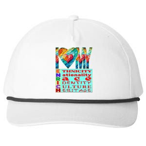 I Love My Enrich Antiracism Inclusion Dei Culture Gift Snapback Five-Panel Rope Hat