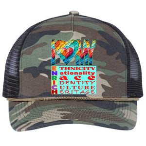 I Love My Enrich Antiracism Inclusion Dei Culture Gift Retro Rope Trucker Hat Cap