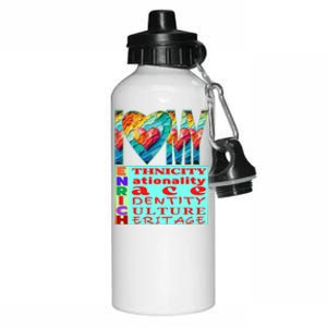 I Love My Enrich Antiracism Inclusion Dei Culture Gift Aluminum Water Bottle