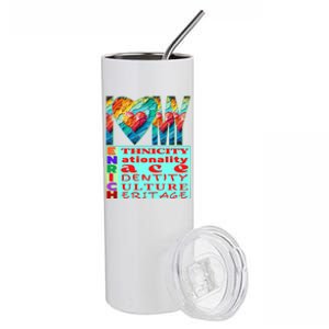 I Love My Enrich Antiracism Inclusion Dei Culture Gift Stainless Steel Tumbler