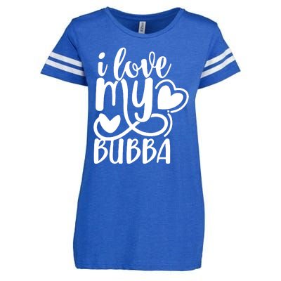 I Love My Bubba Gift For Dad Fathers Day Enza Ladies Jersey Football T-Shirt