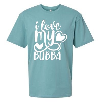 I Love My Bubba Gift For Dad Fathers Day Sueded Cloud Jersey T-Shirt