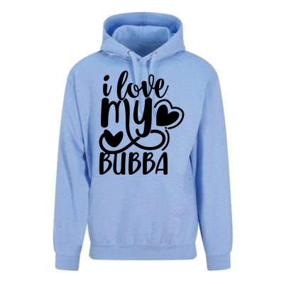 I Love My Bubba Gift For Dad Fathers Day Unisex Surf Hoodie