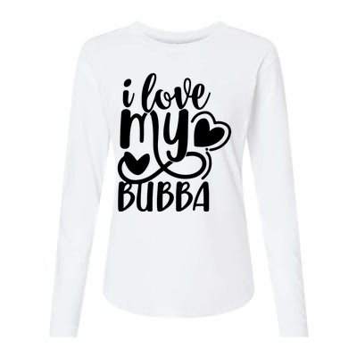 I Love My Bubba Gift For Dad Fathers Day Womens Cotton Relaxed Long Sleeve T-Shirt