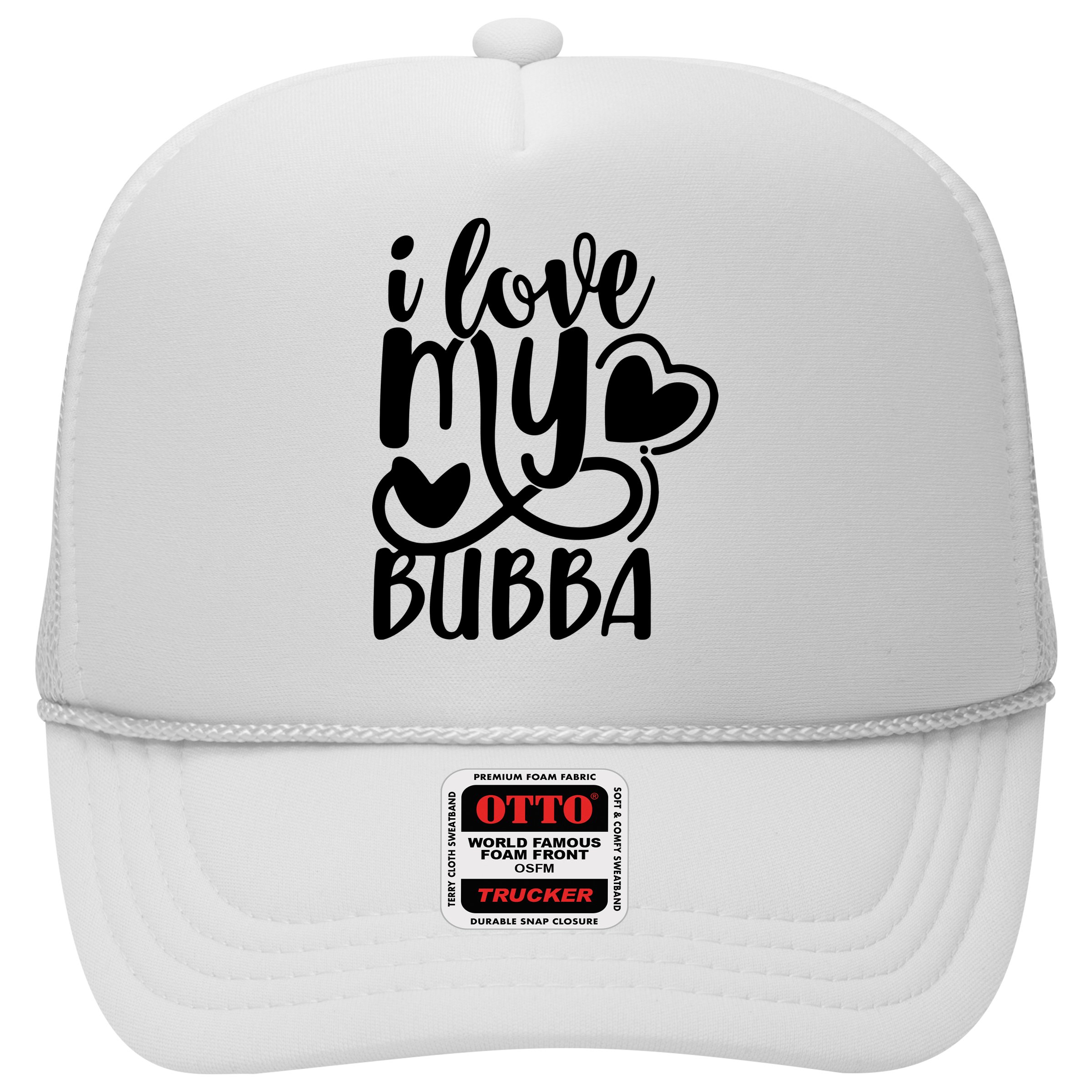 I Love My Bubba Gift For Dad Fathers Day Hat