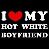I Love My Hot White Boyfriend Baby Bodysuit