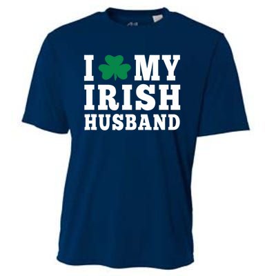 I Love My Irish Husband Friendship Couple Married Cooling Performance Crew T-Shirt