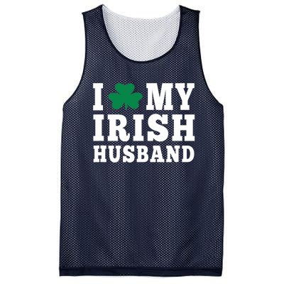 I Love My Irish Husband Friendship Couple Married Mesh Reversible Basketball Jersey Tank