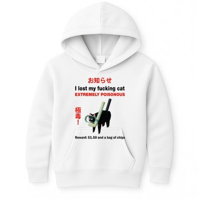I Lost My Fucking Cat Extremely Poisonous Kids Hoodie