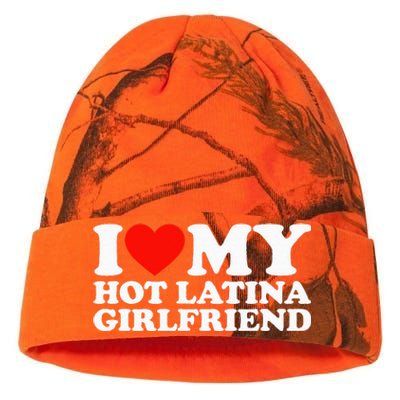 I Love My Hot Girlfriend I Love My Hot Latina Girlfriend Kati Licensed 12" Camo Beanie