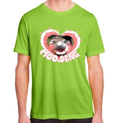 I Love Moo Deng Baby Hippo Moo Deng I Heart Moo Deng Adult ChromaSoft Performance T-Shirt