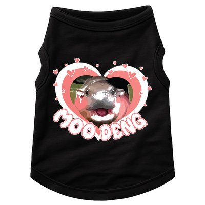 I Love Moo Deng Baby Hippo Moo Deng I Heart Moo Deng Doggie Tank