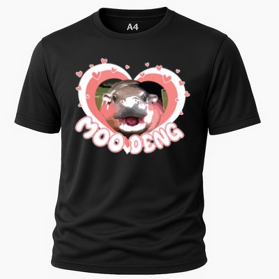I Love Moo Deng Baby Hippo Moo Deng I Heart Moo Deng Performance Shirt