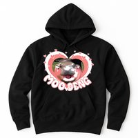 I Love Moo Deng Baby Hippo Moo Deng I Heart Moo Deng Hoodie