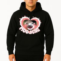 I Love Moo Deng Baby Hippo Moo Deng I Heart Moo Deng Hoodie