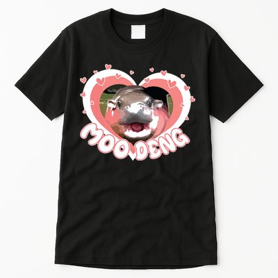I Love Moo Deng Baby Hippo Moo Deng I Heart Moo Deng Tall T-Shirt