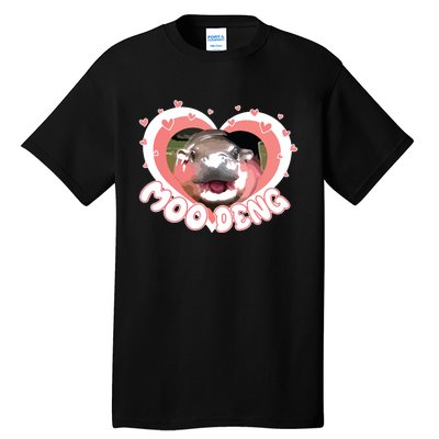 I Love Moo Deng Baby Hippo Moo Deng I Heart Moo Deng Tall T-Shirt