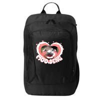 I Love Moo Deng Baby Hippo Moo Deng I Heart Moo Deng City Backpack
