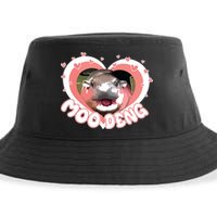 I Love Moo Deng Baby Hippo Moo Deng I Heart Moo Deng Sustainable Bucket Hat