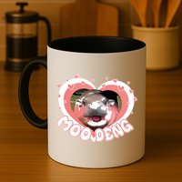 I Love Moo Deng Baby Hippo Moo Deng I Heart Moo Deng Mug