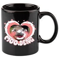 I Love Moo Deng Baby Hippo Moo Deng I Heart Moo Deng 11oz C Handle Ceramic Mug