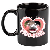 I Love Moo Deng Baby Hippo Moo Deng I Heart Moo Deng 11oz C Handle Ceramic Mug
