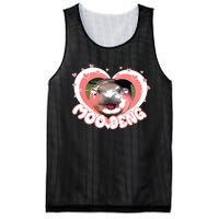 I Love Moo Deng Baby Hippo Moo Deng I Heart Moo Deng Mesh Reversible Basketball Jersey Tank