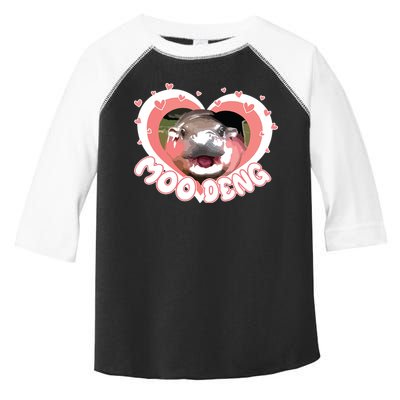 I Love Moo Deng Baby Hippo Moo Deng I Heart Moo Deng Toddler Fine Jersey T-Shirt