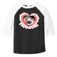 I Love Moo Deng Baby Hippo Moo Deng I Heart Moo Deng Toddler Fine Jersey T-Shirt